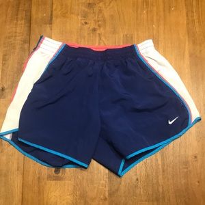 Gently worn blue Nike Tempo Shorts